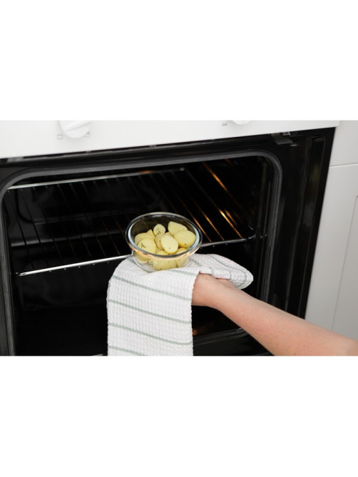 Контейнер для хранения продуктов Доляна Cook and Freeze, 370 мл, 13.5×6 см, с крышкой, жаропрочное стекло, МИКС