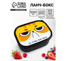 Ланч - бокс прямоугольный «Не трожь мой обед», 500 мл
