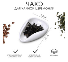 Чахэ для чайной церемонии, 10×7.5 см, керамика, белый