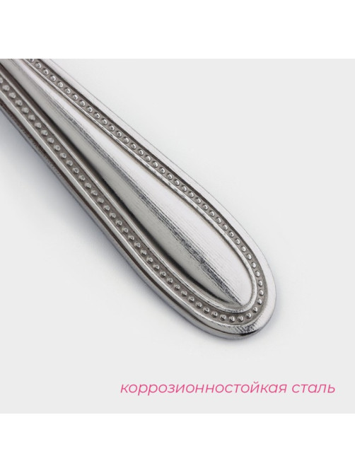 Ложка столовая из нержавеющей стали Доляна «Моджо», длина 18.9 см, толщина 1.8 мм
