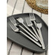 Вилки столовые Magistro Gamburg, h=20 см, толщина 4 мм, нержавеющая сталь, серебристая