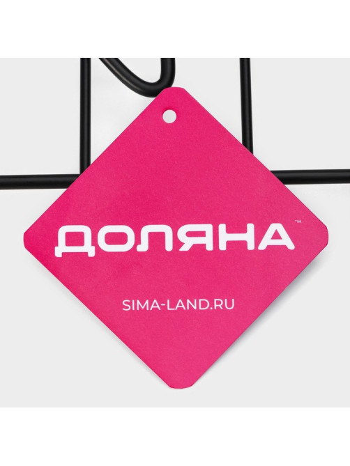 Салфетница Доляна «Столовые приборы», с держателем, 17.5×18×6 см, чёрная