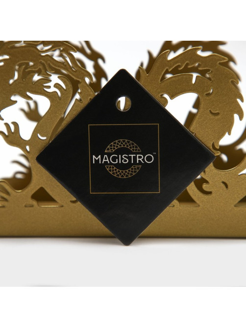 Салфетница Magistro «Дракон», 14×4×9 см, золотая