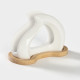 Салфетница BellaTenero, 14×7×10 см, на бамбуковой подставке, керамика, белая