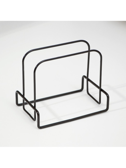 Салфетница Доляна «Демо», 13×8.5×11 см, тёмно-коричневый