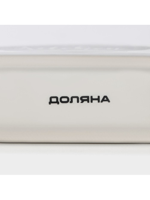 Салфетница Доляна «Гурман», 13.3×3.7×7.1 см, белая