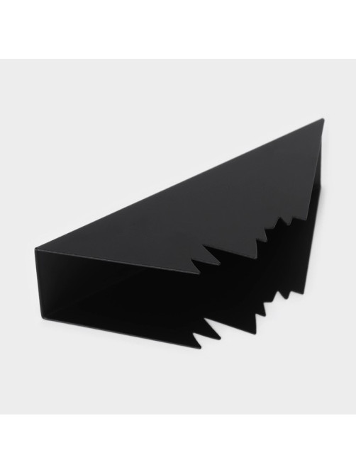 Салфетница Доляна «Горы», 15×4×6 см, чёрная