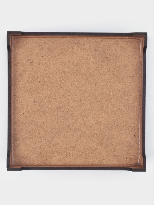 Салфетница Доляна «Мокко», 12.3×12.3 см, с салфетками, дерево, коричневая