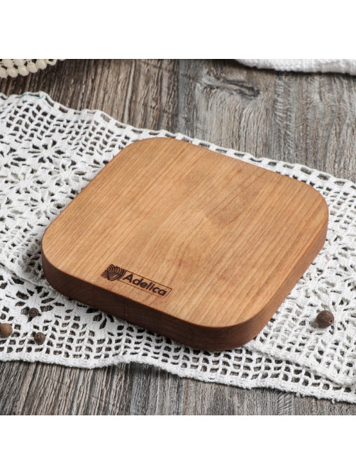 Подставка для яиц и кекса Adelica, 4 отделения, 13×13×1.8 см, дерево массив берёзы