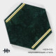 Поднос Magistro Marble, 25×29 см, мрамор, цвет изумрудный
