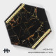 Поднос Magistro Marble, 25×29 см, мрамор, чёрный