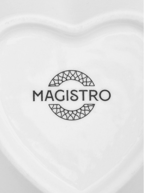 Соусник Magistro «Сердце», 260 мл, d=11.5, фарфор, белый