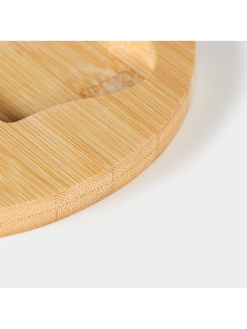 Набор для подачи сыра Доляна Cheese, 3 ножа, доска 32.5×18 см, бамбук