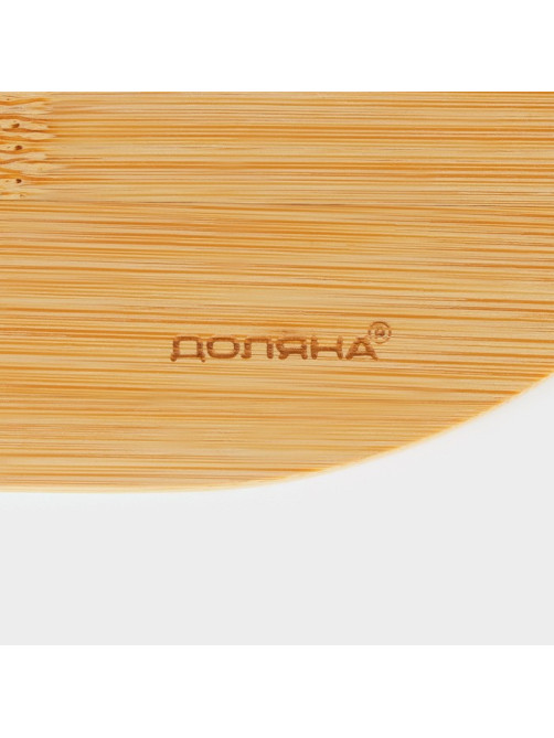 Набор для подачи сыра Доляна Cheese, 3 ножа, доска 32.5×18 см, бамбук