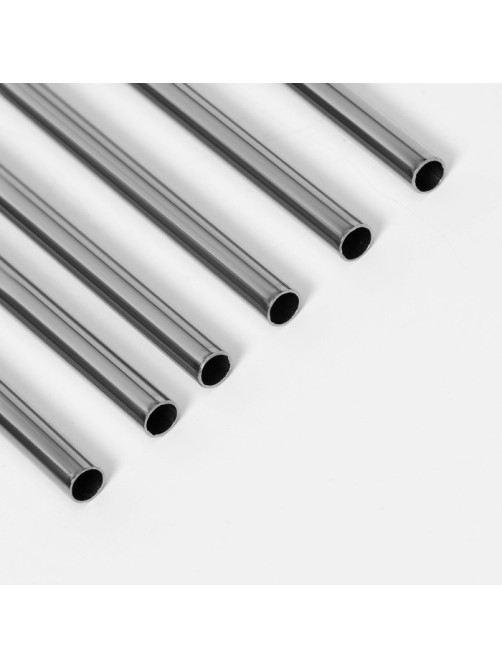 Набор металлических трубочек Straws, 6 шт., 21 см, сталь 304