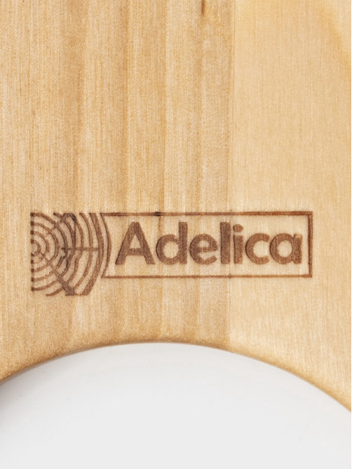 Столик - поднос для вина в форме сердца Adelica, с менажницей и складными ножками, на 2 персоны, d=30×1.8 см, дерево берёза