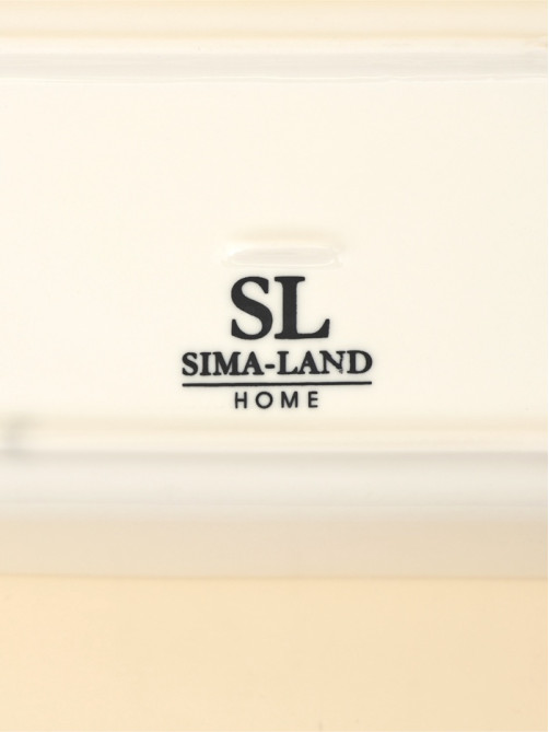 Паштетница с ножом SL Home «Южная акация», фарфор, 2 предмета: паштетница с деревянной крышкой 650 мл, нож 12.3×3 см