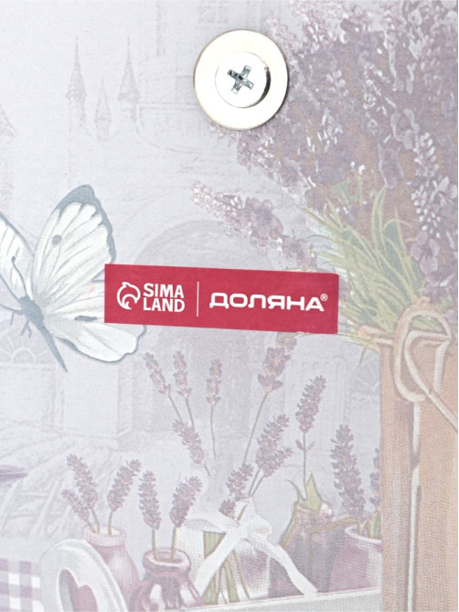 Этажерка - фруктовница круглая Доляна «Лаванда», 2 яруса, d=25/20 см, стекло, цвет сиреневый