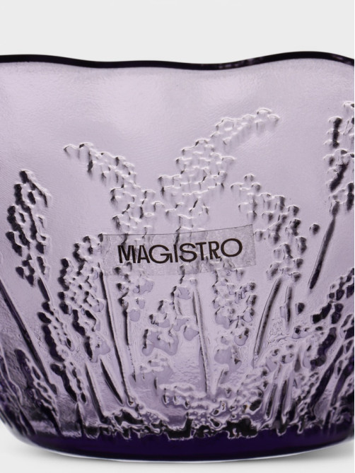 Салатник Magistro «Французская лаванда», 470 мл, 13.7×7 см, стекло, сиреневый