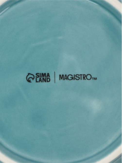 Салатник Magistro «Церера», 1.1 л, 18.5×7.5 см, фарфор, голубой