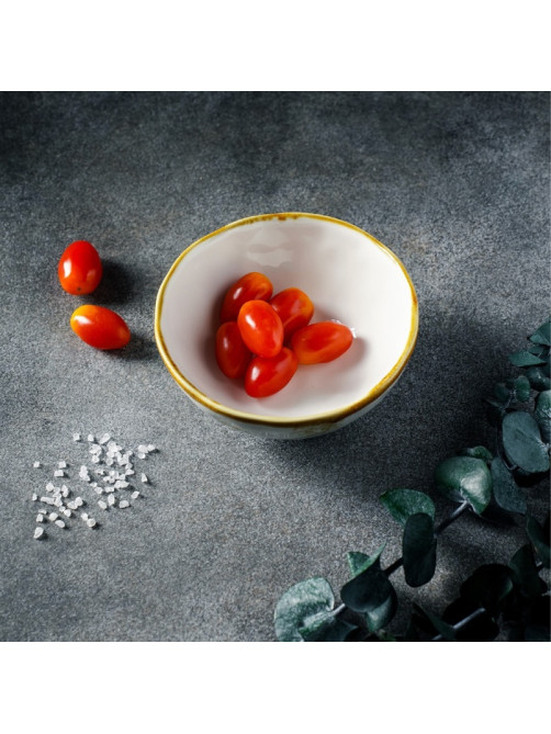Салатник Доляна Organic Gold, 320 мл, d=12.5 см, фарфор, белый