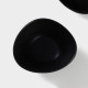 Салатники Magistro Carbon, набор 2 шт., 300 мл, 12×10.5 см, фарфор, чёрный