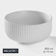 Миска Magistro Line, 850 мл, d=15 см, фарфор, белая