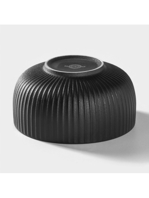 Миска Magistro Line, 850 мл, d=15 см, фарфор, чёрная
