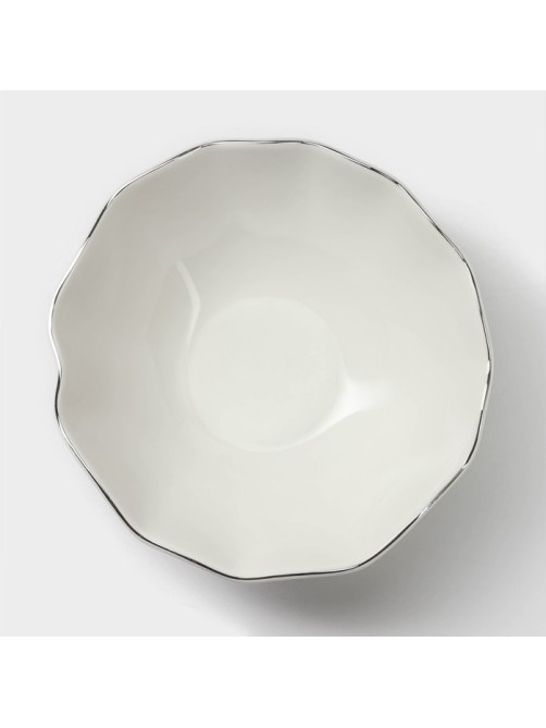 Салатник Magistro La Perle, 650 мл, d=17.5 см, фарфор, белый