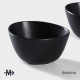 Салатники Magistro Carbon, набор 2 шт., 300 мл, 12×10.5 см, фарфор, чёрный