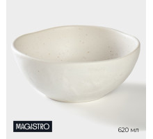 Салатник Magistro Slate, 620 мл, d=16 см, фарфор, белый