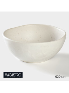 Салатник Magistro Slate, 620 мл, d=16 см, фарфор, белый