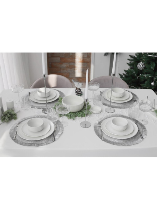 Миска Magistro Line, 850 мл, d=15 см, фарфор, белая