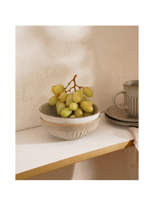 Миски SL Home «Монти», 700 мл, d=16.5 см, фарфор, бежевые