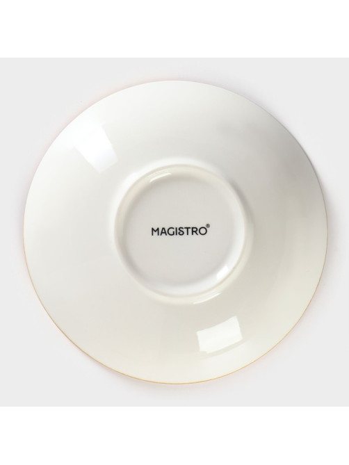 Салатник Magistro «Церера», 400 мл, d=16.5 см, фарфор, белый