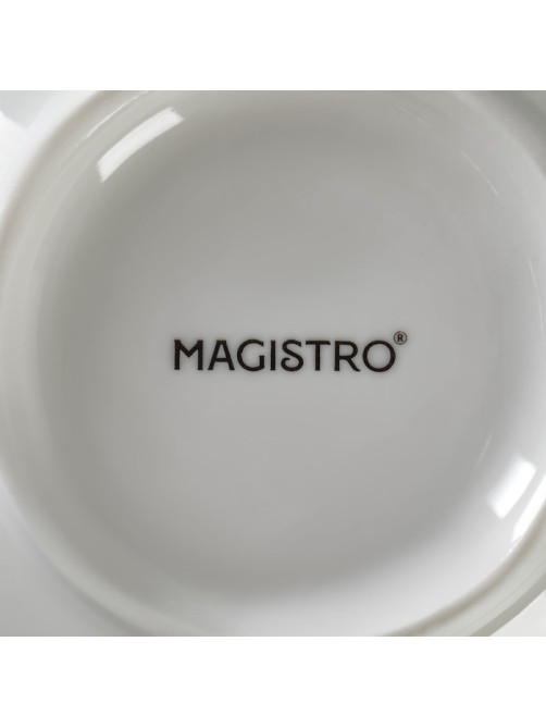 Салатник Magistro «Кувшинка Бланш», 700 мл, d=15 см, фарфор, белый