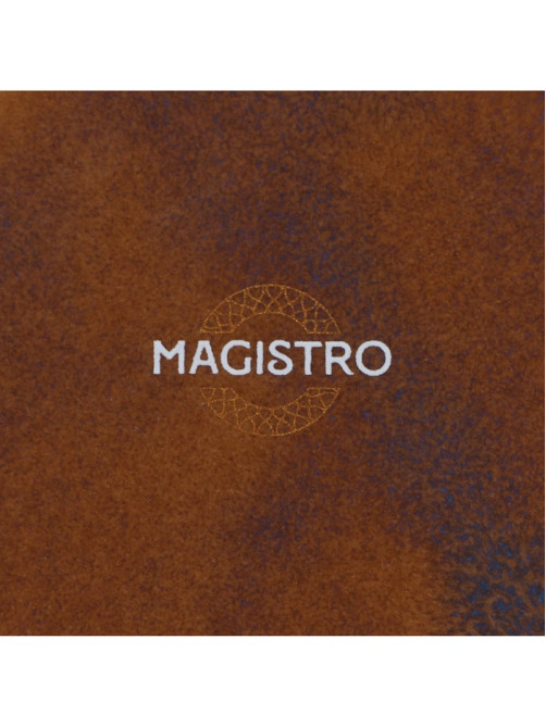 Салатник Magistro Garland, 500 мл, d=16 см, фарфор, синий, коричневый