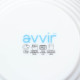 Салатник Avvir Carve, 850 мл, d=18 см, стеклокерамика, цвет белый