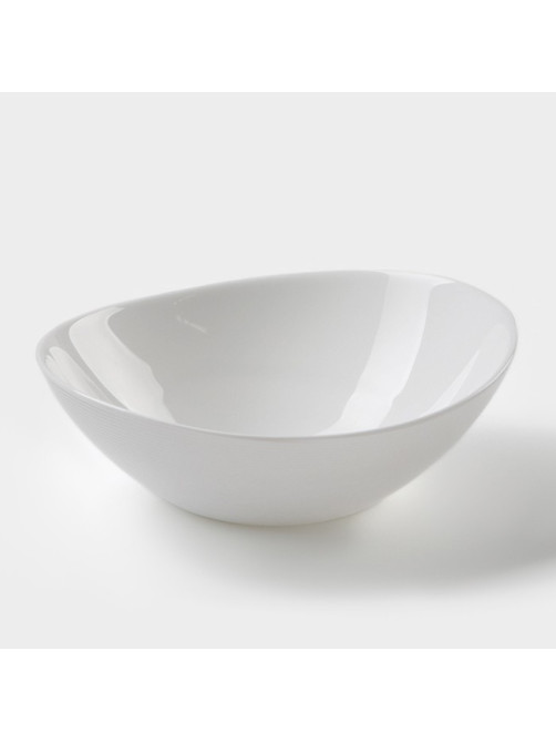 Салатник Avvir «Гайана», 350 мл, 15×14.5×5 см, стеклокерамика, белый