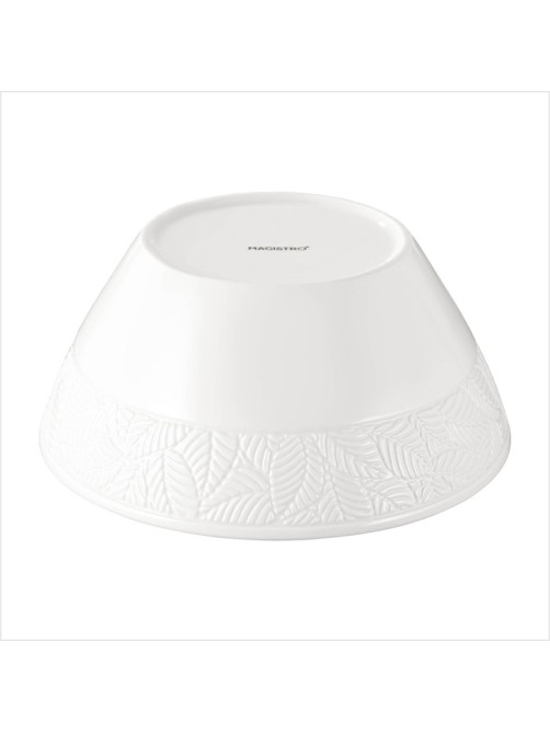 Салатник Magistro Crotone, 1.4 л, 20×9 см, фарфор, белый