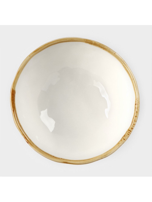 Салатник Доляна Organic Gold, 320 мл, d=12.5 см, фарфор, белый