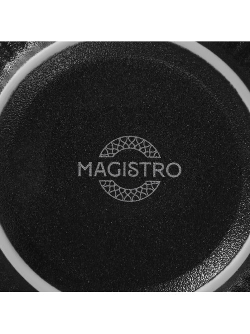 Миска Magistro Line, 850 мл, d=15 см, фарфор, чёрная