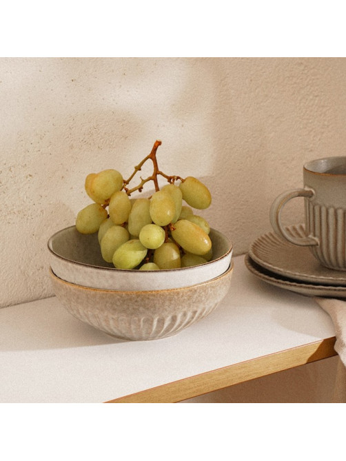 Миски SL Home «Монти», 700 мл, d=16.5 см, фарфор, бежевые
