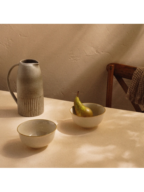 Салатники SL Home «Леггеро», 750 мл, d=15 см, набор 2 шт., фарфор, бежевые