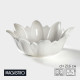 Салатник Magistro «Цветочек Бланш», d=21.6 см, фарфор, белый