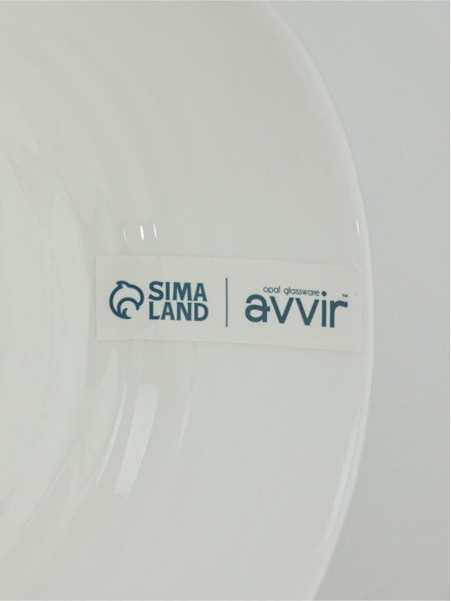 Салатник Avvir Carve, 430 мл, d=14 см, стеклокерамика, белый