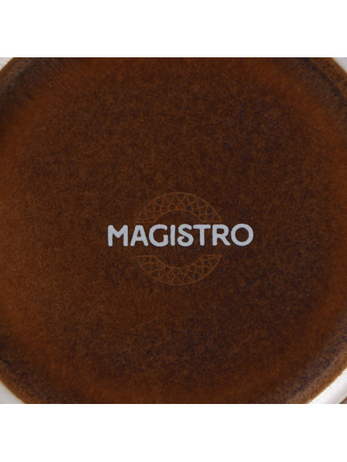 Салатник Magistro Garland, 700 мл, d=17 см, фарфор, синий, коричневый