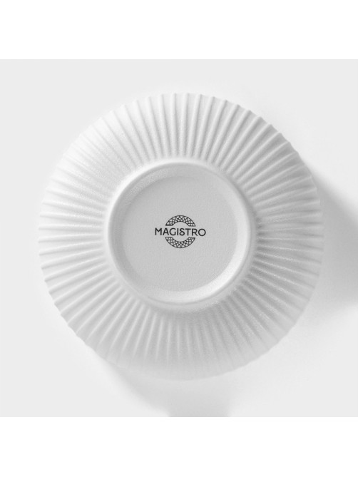 Миска Magistro Line, 850 мл, d=15 см, фарфор, белая