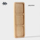 Менажница Magistro Tropical, 3 секции, 30×10×1.8 см, каучуковое дерево