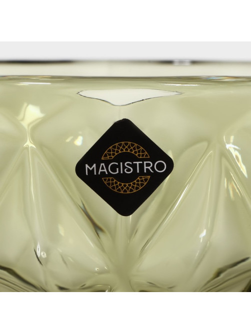 Креманка Magistro «Круиз», 350 мл, d=12 см, стекло, зелёная